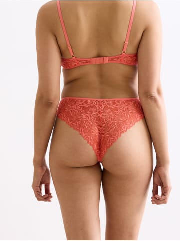 Erlich Textil  Dreamy Lace Brazil Slip in wilde orange