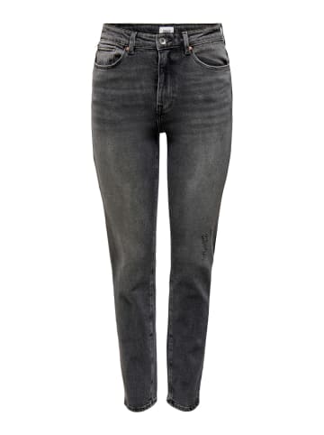 ONLY High Waist Jeans Hose ONLEMILY ANKLE Denim Pants in Grau