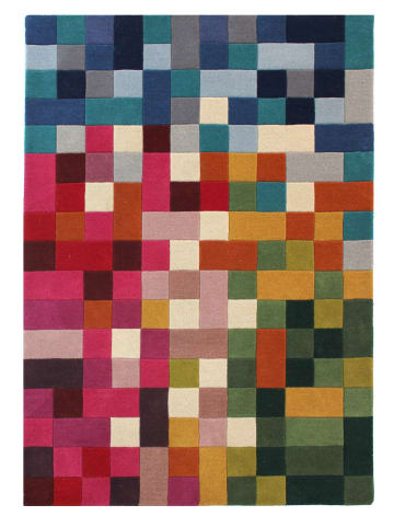 KADIMA DESIGN Multicolor Wollteppich, rutschfest und stilvoll