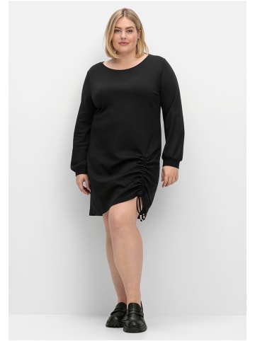 sheego Shirtkleid in schwarz