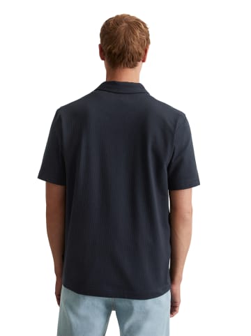 Marc O'Polo DfC Seersucker-Jerseyshirt regular in Dark Navy