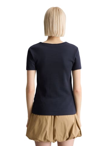 Marc O'Polo DENIM DfC T-Shirt mit Struktur relaxed in Blue Depths