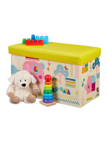 relaxdays Sitzbox Tiere - 50 l