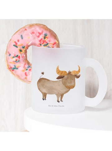 Mr. & Mrs. Panda Teetasse Sternzeichen Stier ohne Spruch in Transparent