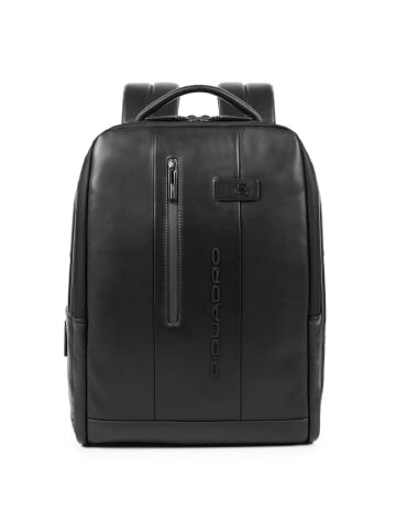 Piquadro Urban Rucksack Leder 41 cm Laptopfach in nero