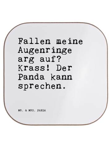 Mr. & Mrs. Panda Untersetzer Gläser Fallen meine Augenringe arg.... in Weiß