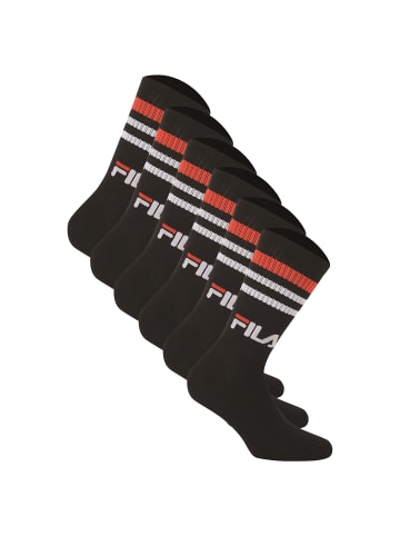 Fila Socken 6er Pack in Schwarz