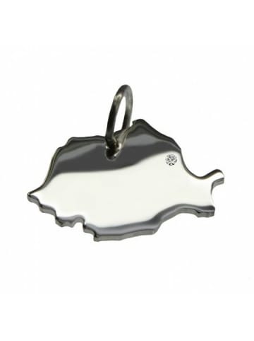 Schmuckador Rumänien Anhänger mit Brillant 0,015ct 925 Silber in silber