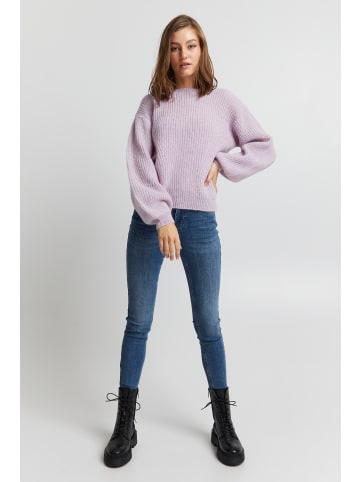 Pulz Strickpullover PZIRIS Regular fit in Lavender Frost Melange