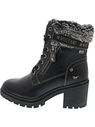 Mustang Schnürstiefel Schwarz