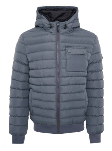 Threadbare Steppjacke Bescot in Dunkelgrau