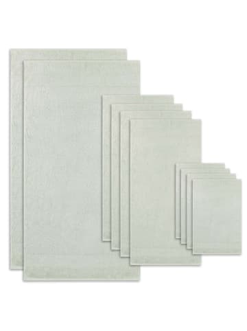 Villeroy & Boch Handtuch 10er Pack, 1er Pack in Grün (Salbei)