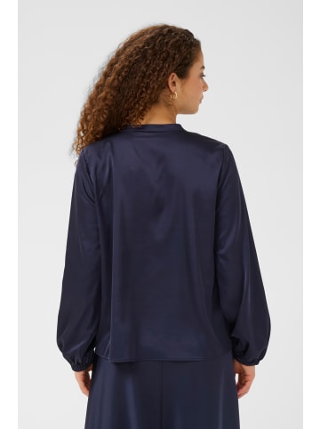 SAINT TROPEZ Langarm-Bluse LodisaSZ Gerade Passform in Eclipse