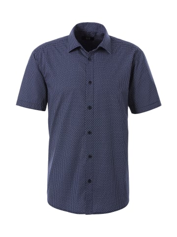 H.I.S Kurzarmhemd in navy-gemustert