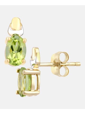 Diamant L'éternel Ohrringe aus 375 Gelbgold mit Peridot