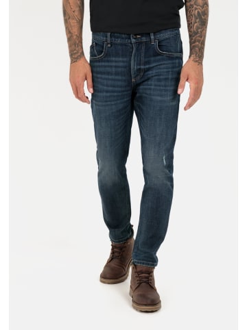 Camel Active Tapered Fit 5-Pocket Jeans in Dunkelblau