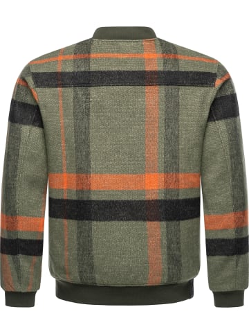 ragwear Outdoorjacke Merrbo Check in Dark Olive
