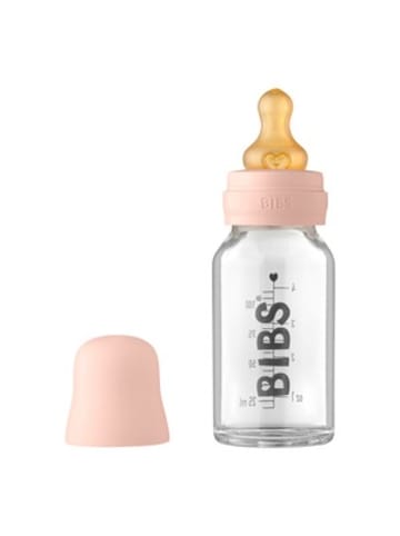 BIBS Babyflasche aus Glas, 110 ml, ab 0M in Rosa