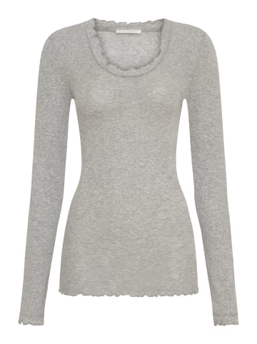 Seamless Basic Top Cotton in Grey Melange