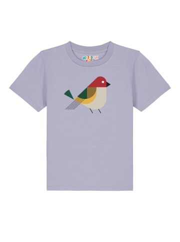 wat? Apparel T-Shirt Vogel in Lavender