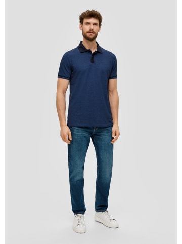 s.Oliver Polo-Shirt kurzarm in Blau