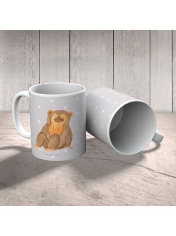 Mr. & Mrs. Panda Trinklernbecher Affe ohne Spruch in Grau Pastell