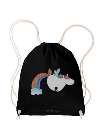Mr. & Mrs. Panda Tasche Einhorn Fliegendes Pferd ohne Spruch in Schwarz