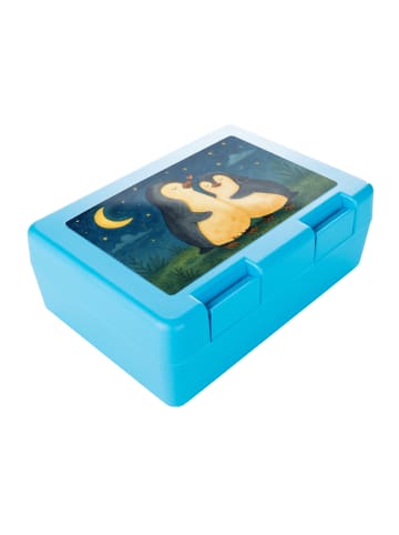 Mr. & Mrs. Panda Snackbox Pinguine Einschlafen Design ohne Spruch in Weiß