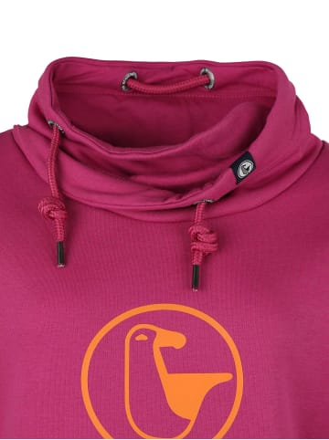 SCHIETWETTER Schalkragenpullover "Ronja Rambazamba" in fuchsia-orange