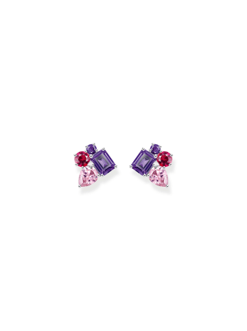 Thomas Sabo Ohrstecker in silber, bunt