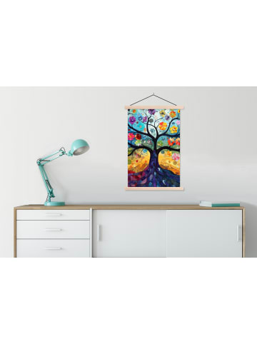 MuchoWow Poster mit Leiste Blumenbaum