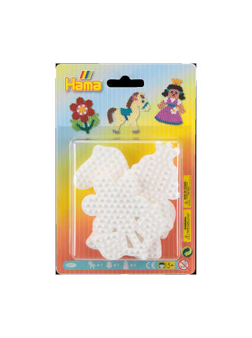 Hama Blister mit 3 Midiplatten, Pony, Blume, Prinzessin - ab 5 Jahren