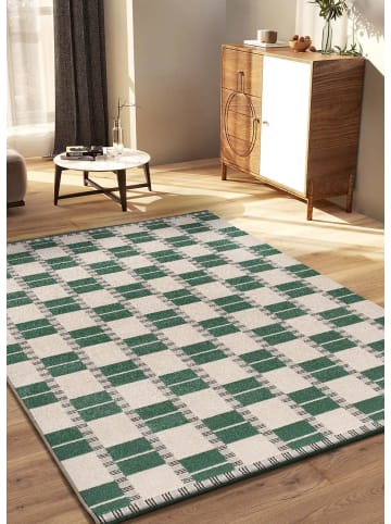 Atticgo Kurzflor-Teppich ASTRA in grün/beige