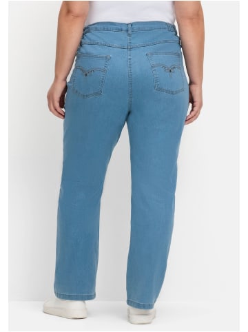sheego Gerade Jeans in blue Denim