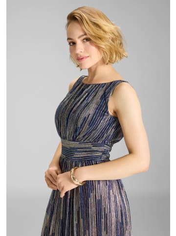 SWING Abendkleid in indigo mehrfarbig - 0001