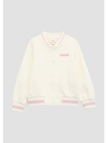 s.Oliver Sweatshirt Jacke langarm in Creme