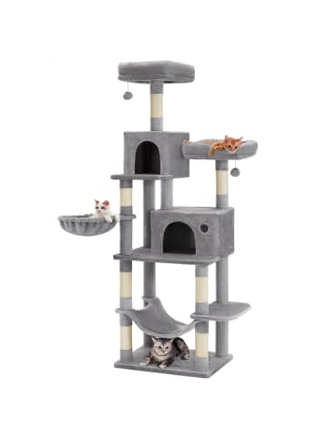 Feandrea Katzenbaum Clawfy in Hellgrau - (B)50 x (H)199 x (T)60 cm