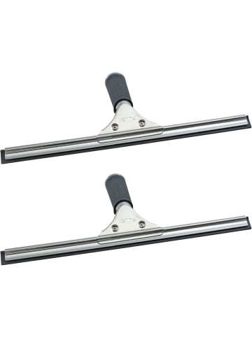 Novaliv Novaliv 2X Fensterabzieher Profi 45 cm Fensterreiniger Edelstahl mit a in Silber
