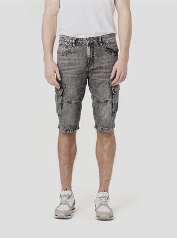 KOROSHI Piraten-denim denim cargo relaxed in Schwarzer denim