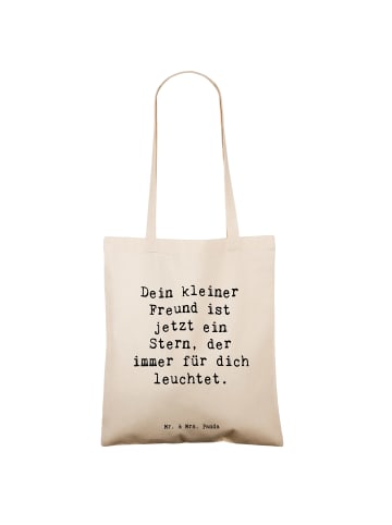 Mr. & Mrs. Panda Shopping Bag Spruch Trauerbewältigung Haustierv... in Creme