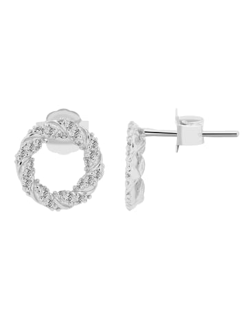 Adeliás Damen Ohrringe – Ohrstecker aus 925 Silber in silber
