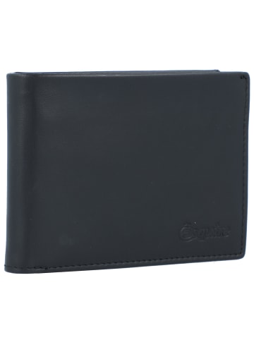 Esquire New Silk Geldbörse Leder 10 cm in schwarz