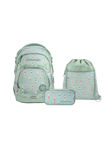 Coocazoo Schulrucksack-Set MATE Dancing Dots 3-teilig in Blau