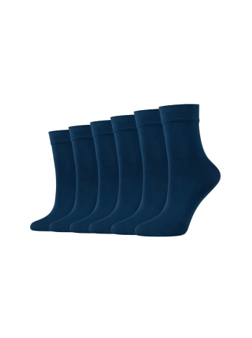 camano Socken 6er Pack fine 3D premium 40 Denier in smoked blue