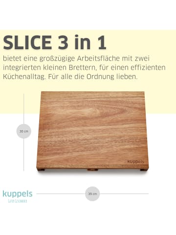 Kuppels 3-tlg. Schneidebrett SLICE in holz