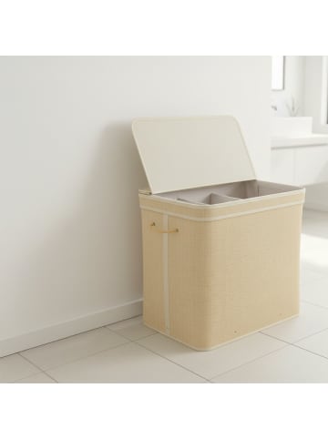 relaxdays Wäschekorb in Natur - (B)67 x (H)61 x (T)44 cm