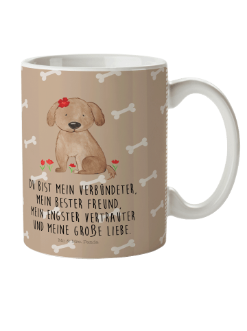 Mr. & Mrs. Panda Kindertasse Hund Dame mit Spruch in Hundeglück