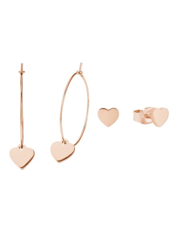 Amor Set Edelstahl, IP Rose in Roségold