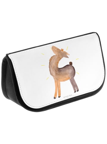 Mr. & Mrs. Panda Beauty Bag Lama Stolz ohne Spruch in Weiß