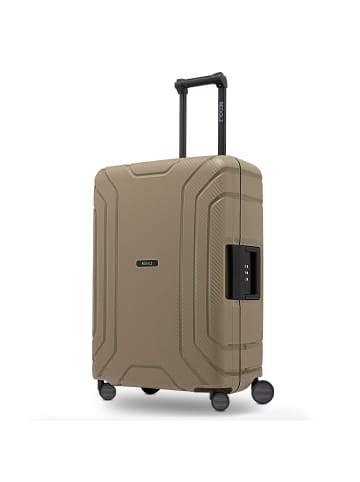 Redolz Essentials 15 4-Rollen Trolley 65 cm mit Dreipunkt-Verschluss in cool beige